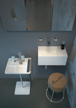 CADDY - Square steel coffee table with tray by MOMA Design - view 3